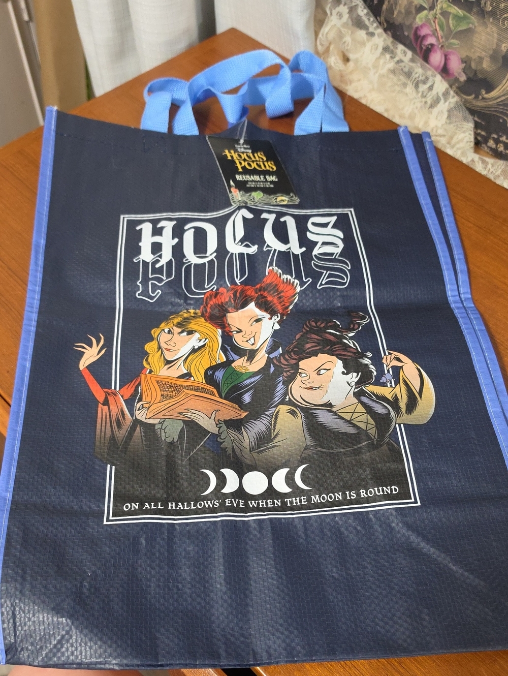 Disney Hocus Pocus Reusable Bag - Navy Blue -Set Of 2